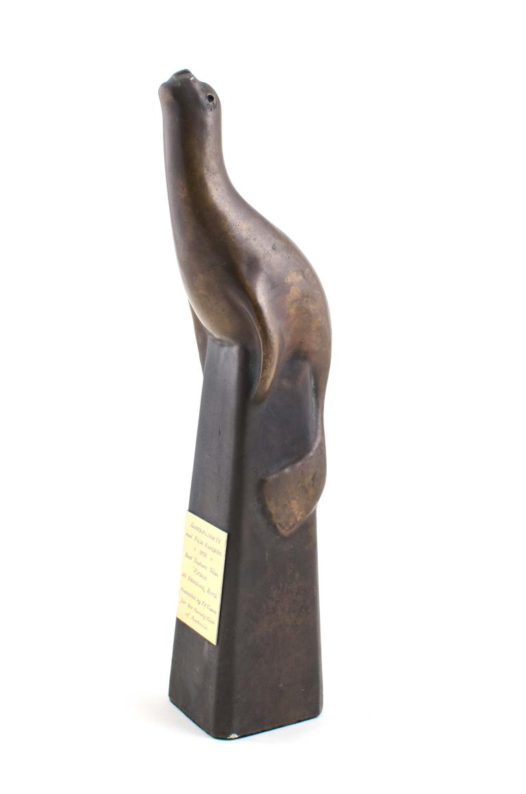 Seal-shaped 'Sammy' award for Best Feature Film won by Picnic at Hanging Rock in October 1976.