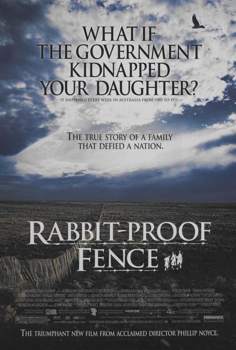 American poster for the film Rabbit-Proof Fence.