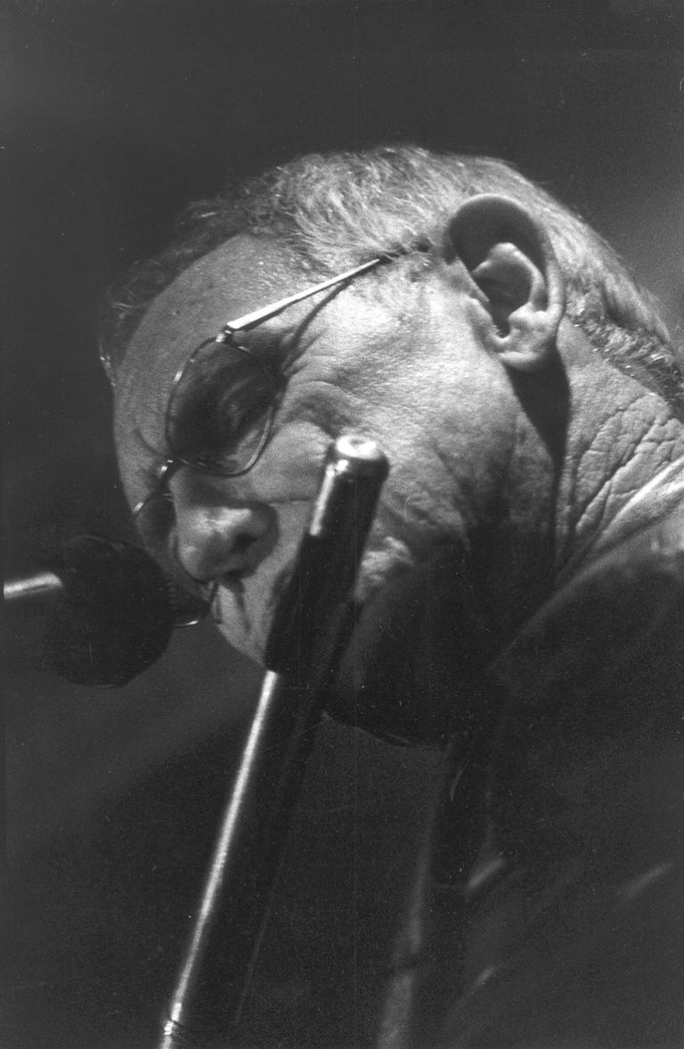 Don Burrows playing the flute