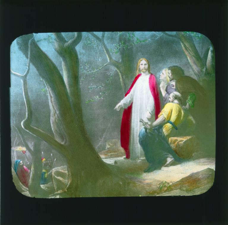 Christ in the forest with others