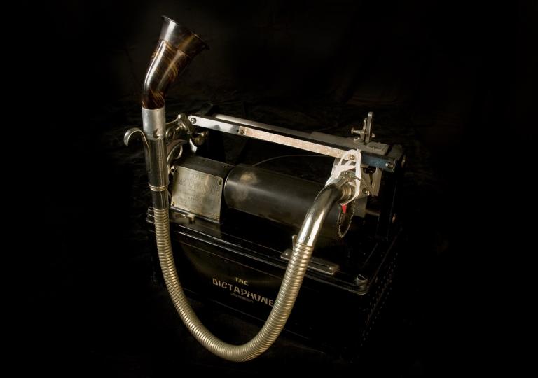 The Dictaphone voice recording machine, manufactured circa 1920