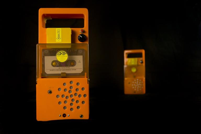Gospel Recordings Missionary Kit orange hand held cassette players