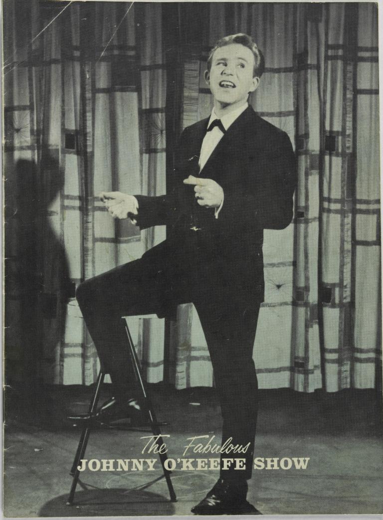 Cover of ‘The Fabulous Johnny O'Keefe Show’ concert program from 1964