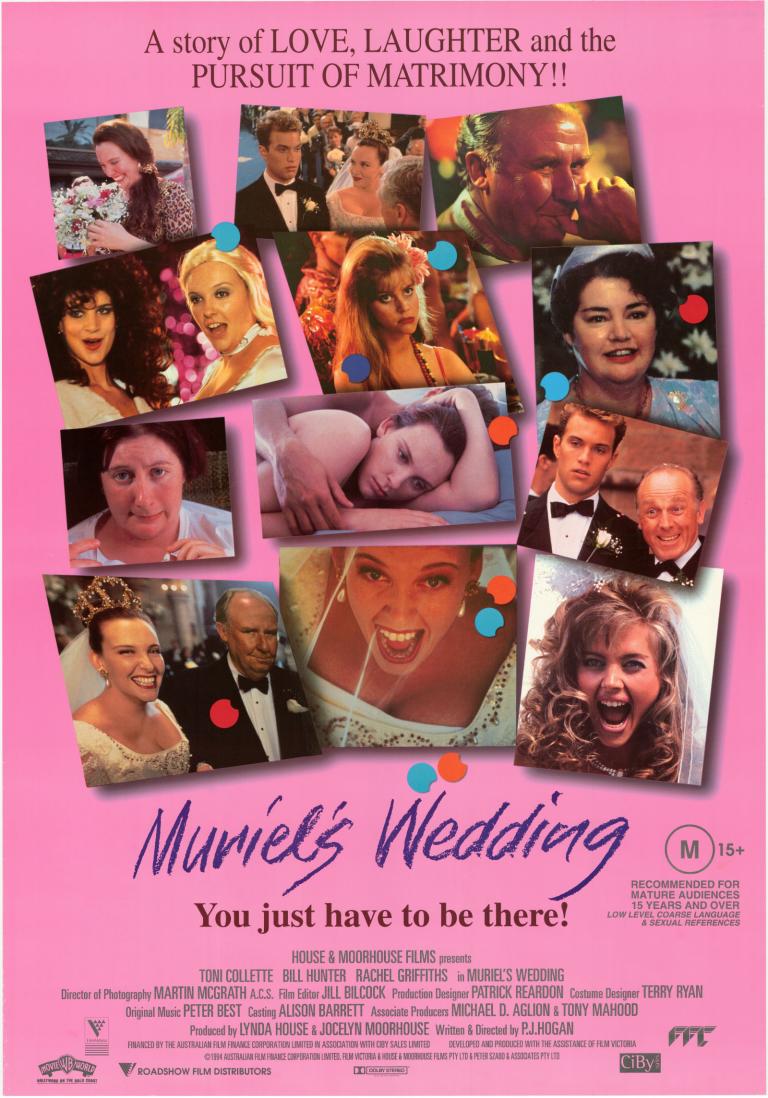 Australian one sheet promotional flyer for Muriel's Wedding