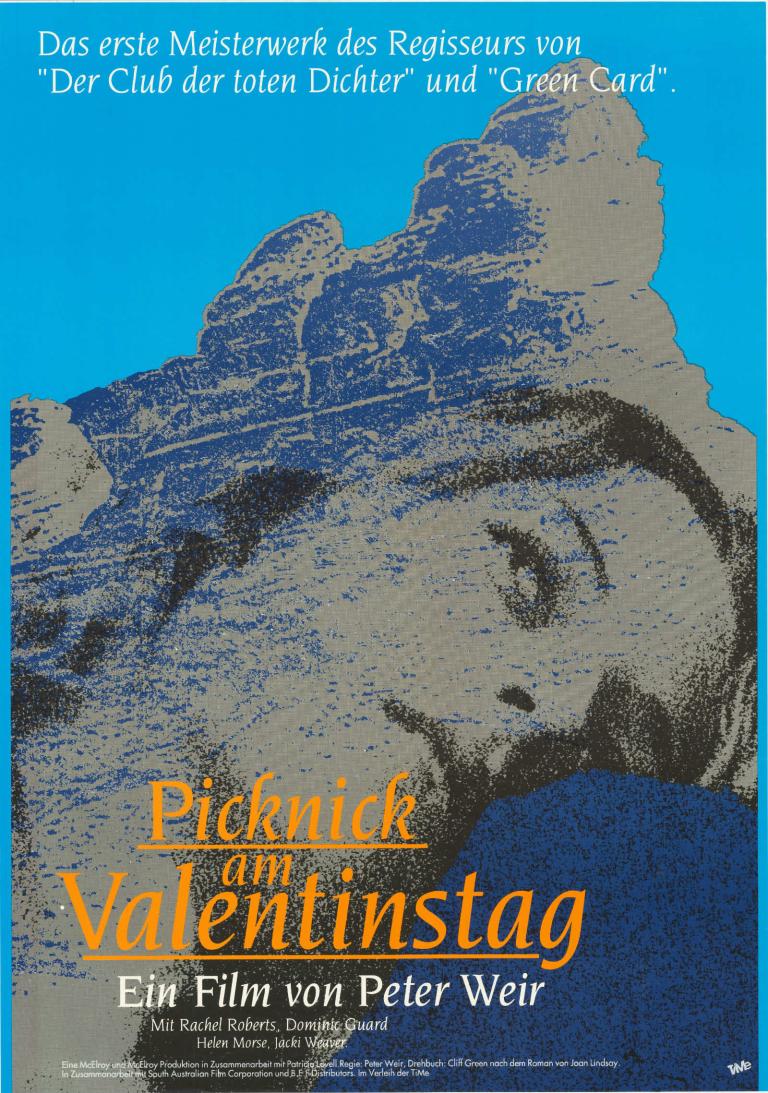 Poster for German re-release of 'Picnic at Hanging Rock' in 1990