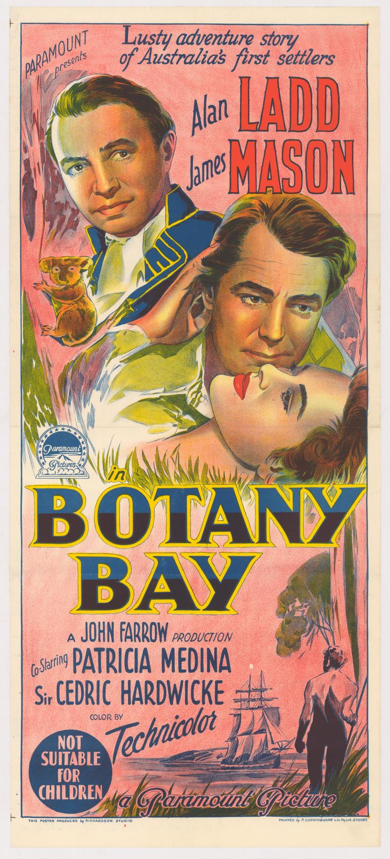 Poster for film titled Botany Bay.