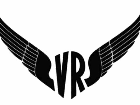 Victorian Railways logo - a graphic consisting of the letters V and R in the centre and on either side are angel wings. The logo appears in black on a white background.