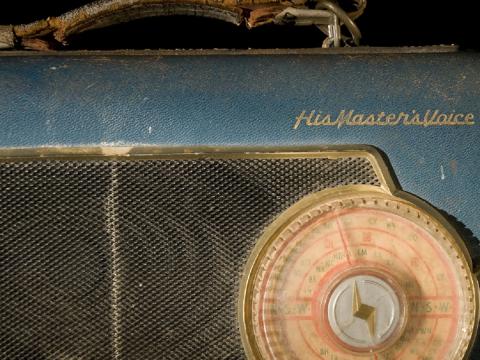  His Master's Voice Portable Transistor Radio