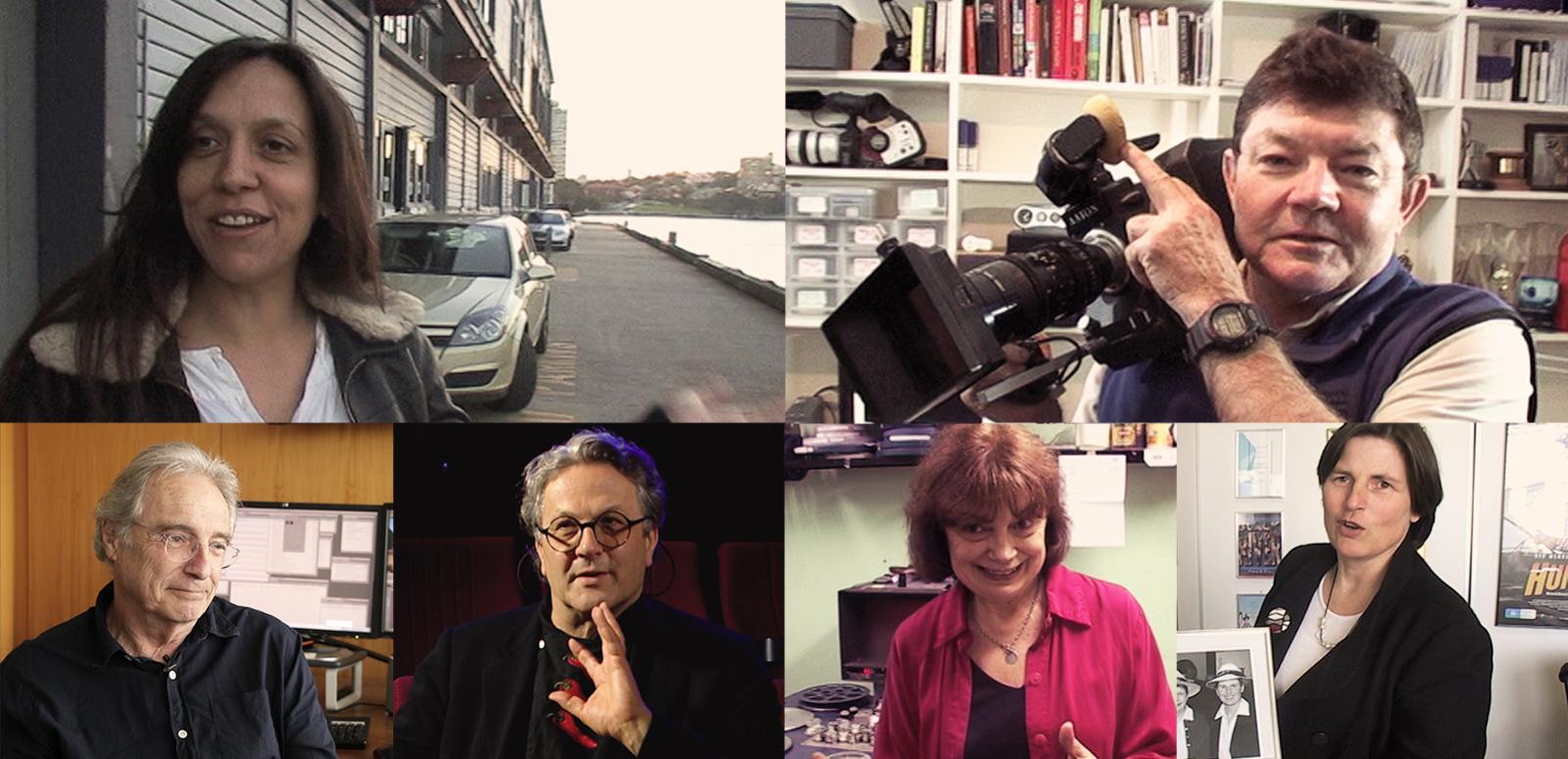 A montage of Australian filmmakers