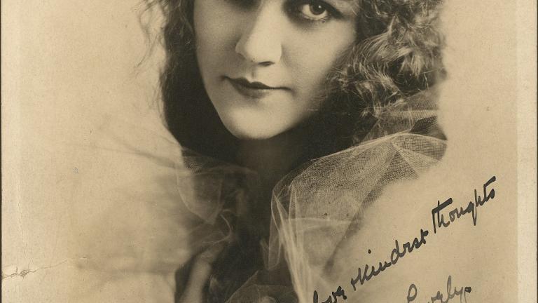 Louise Lovely signed fan photo for Gladys reads 'To Gladys, with love and kindest thoughts, Louise Lovely, 1916'