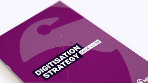 The cover of the Digitisation Strategy booklet