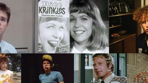 Collage of photos titled "Before they were famous", featuring Russell Crowe, Jacki Weaver, Nicole Kidman, Kylie Minogue, Geoffrey Rush, Jack Thompson and Bryan Brown