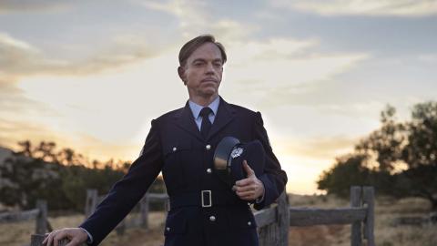 Hugo Weaving as a country town police officer in a still from the film The Dressmaker