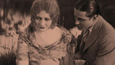 Josef Bambach tried to console Isabel McDonagh in a scene from the 1929 silent movie The Cheaters