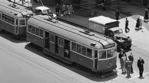 A melbourne tram, circa 1950s